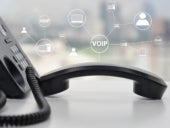 IP Phone with virtual VOIP icons.